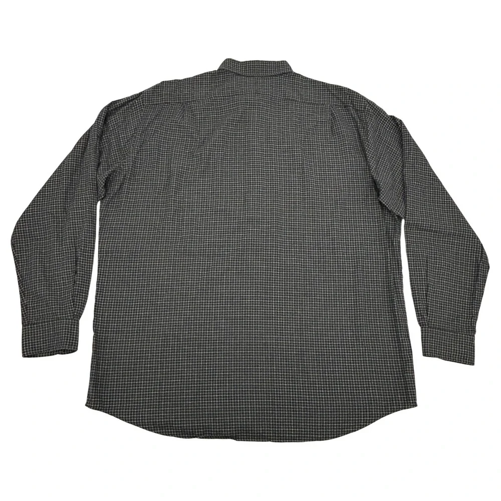 Polo by Ralph Lauren Lowell Sport Shirt Mens L Black Grid Check Button Up Preppy